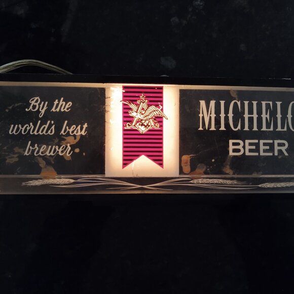 ILLUMINATED BAR SIGN MICHELOB BEER ANHEUSER BUSCH INC 304-111 PRICE BROTHERS INC - Picture 5 of 14